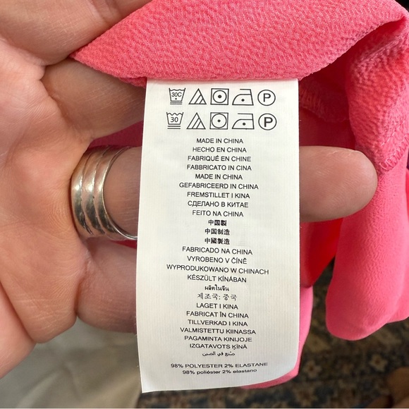 MICHAEL KORS RING PONCHO TOP PINK 2X - Picture 3 of 5